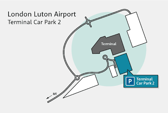 Luton Airport Terminal Car Park 2 Map