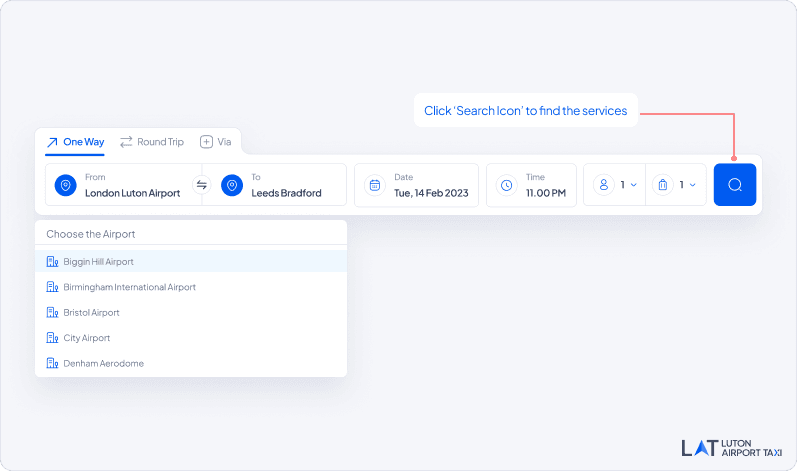 Step 2 – Fill out trip details